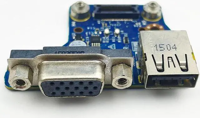 Alt view image 4 of 4 - USB VGA Jack board For Dell Latitude E6440 laptop USB Charging VGA board VAL90 LS-9938P