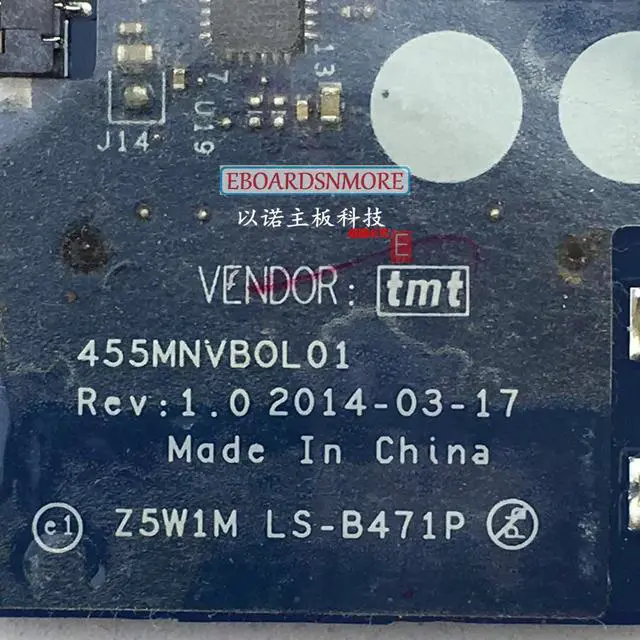 Alt view image 2 of 2 - For Acer Aspire ES1-511 ES1-521 laptop Power Button USB Board with Cable switch Repairing Accessories Z5W1M LS-B471P 455MNVBOL01