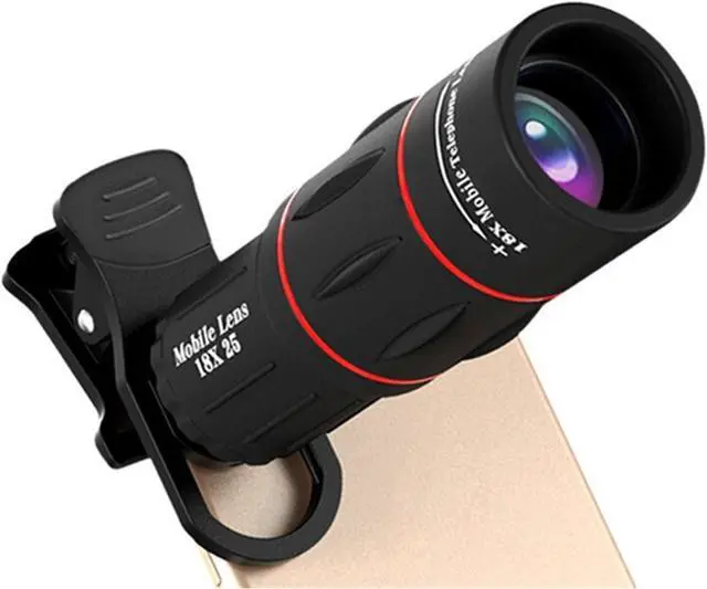 Alt view image 5 of 7 - Mobile phone telephoto lens 18x external mobile phone camera telescope
