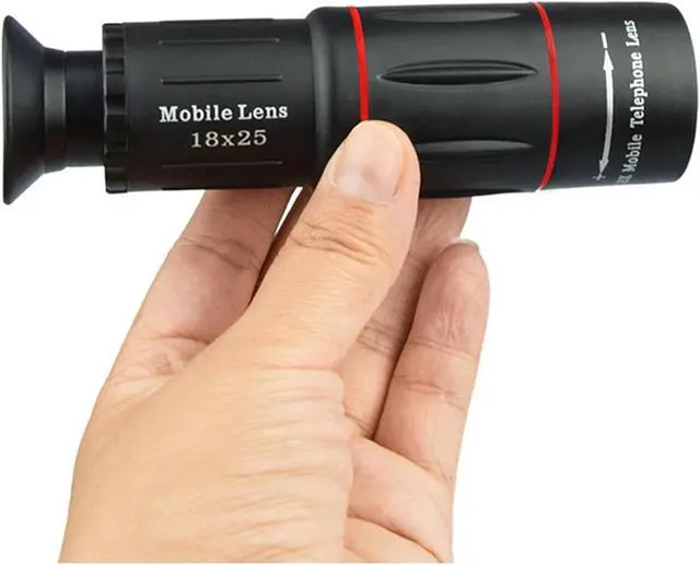 Alt view image 3 of 7 - Mobile phone telephoto lens 18x external mobile phone camera telescope