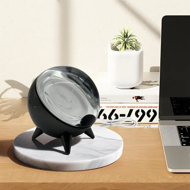 Alt view image 4 of 7 - Ferrofluid Sound Visualizer, Dancing Ferrofluid Lamp with Music Rhythm, Magnetic Fluid Sound Display Lamp, Magnet Ferro Fluid Toy Futuristic Desktop Decor Birthdays Christmas