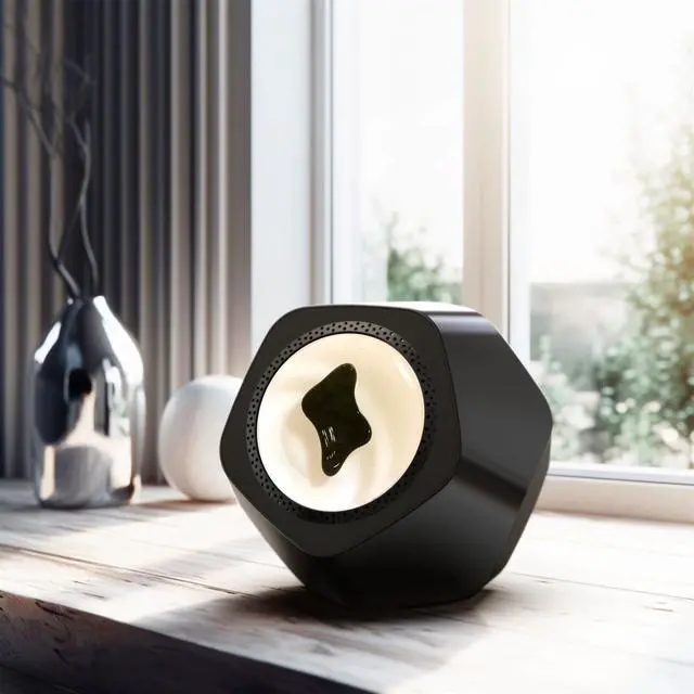 Main image of Ferrofluid Sound Visualizer,Dancing Ferrofluid Speaker,Ferrite Speaker Music Companion, Magnetic Fluid Toys, Desktop Decorations, Birthday Gifts Black