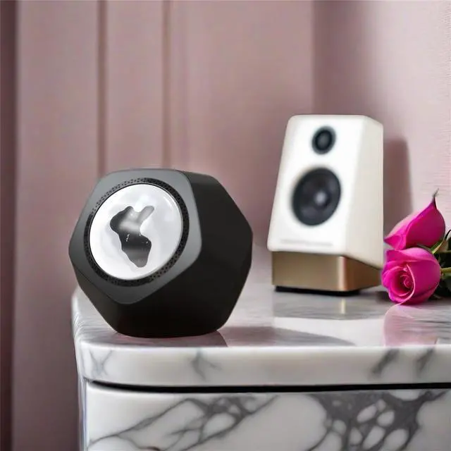 Alt view image 5 of 7 - Ferrofluid Sound Visualizer,Dancing Ferrofluid Speaker,Ferrite Speaker Music Companion, Magnetic Fluid Toys, Desktop Decorations, Birthday Gifts Gray