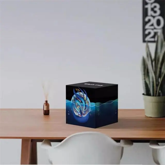 Alt view image 2 of 7 - Dancing ferrofluid Speaker Bluetooth 5.0 Wireless Speaker with Music Rhythm Magnetic Fluid Speaker Ferrofluid Display Lamp, Magnet Liquid Toy, Desktop Decor
