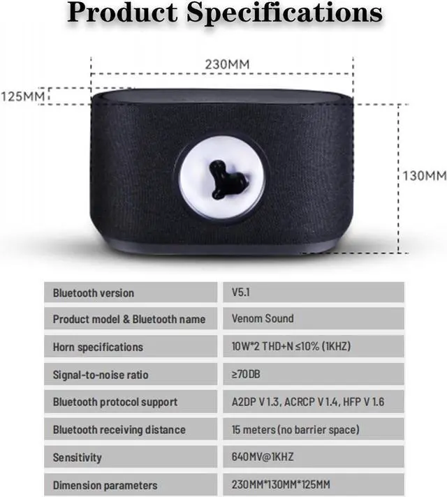 Alt view image 2 of 7 - Magnetic Fluid Speaker,Dancing ferrofluid Speaker with Music Visualization Touch Control Stereo Sound + 3 Modes + 15W Wireless Charging,Creative Gifts,for Office Desktop Decor