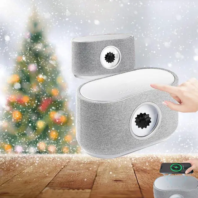 Alt view image 6 of 7 - Magnetic Fluid Speaker,Dancing ferrofluid Speaker with Music Visualization Touch Control Stereo Sound + 3 Modes + 15W Wireless Charging,Creative Gifts,for Office Desktop Decor Silver