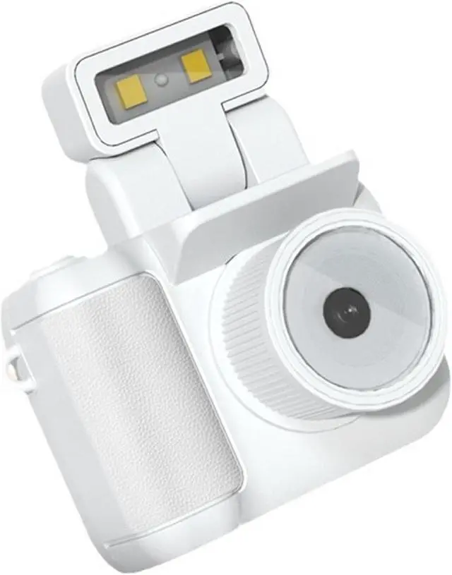 Main image of 2024 New Monoreflexes Style Mini Camera With Flash Lamp HD 1080P Portable Video Recorder DV With LCD Screen White