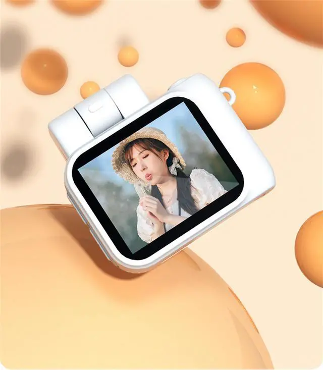 Alt view image 3 of 7 - 2024 New Monoreflexes Style Mini Camera With Flash Lamp HD 1080P Portable Video Recorder DV With LCD Screen White