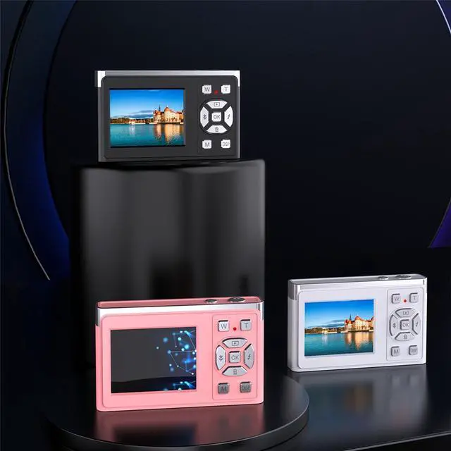 Alt view image 3 of 7 - Digital Camera Student Campus Home Portable Mini Card Camera Pink