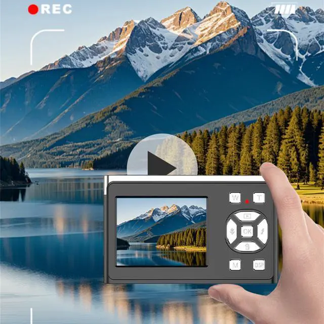 Alt view image 7 of 7 - Digital Camera Student Campus Home Portable Mini Card Camera Pink