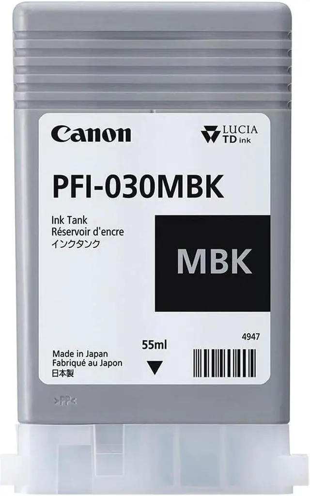 Alt view image 7 of 7 - Canon PFI-030 Pigment Ink Tank Kit, Includes Matte Black Ink Tank 55Ml - Black Ink Tank, 55Ml - Magenta Ink Tank, 55Ml- Cyan Ink Tank, 55Ml - Yellow Ink Tank, 55Ml