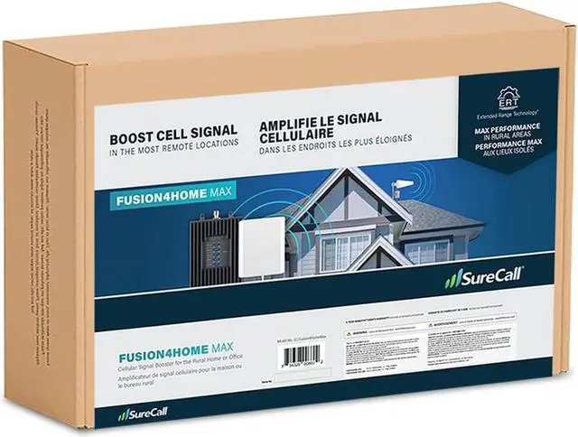 Alt view image 5 of 7 - Surecall Fusion4Home Max Cell Signal Booster with Extended Range Tech up to 6500 Sq Ft, 5G/4G LTE Multi-User, Verizon, AT&T, Sprint, T-Mobile, Yagi Panel Antennas, FCC Approved, USA Company