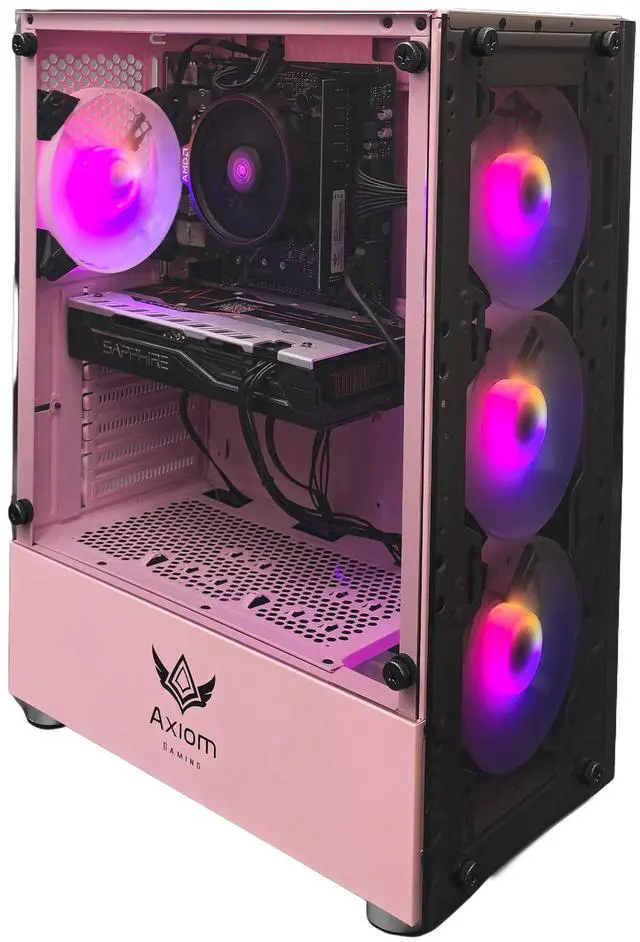 Main image of Axiom Gaming PC Stardust, AMD Ryzen 5, 16GB RAM, 512GB SSD, AMD Radeon RX 580 8GB GDDR5, Wi-Fi, Windows 11 Home