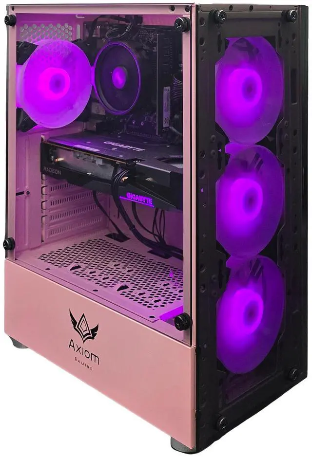 Main image of Axiom Gaming PC Auralight, AMD Ryzen 5 5500, 16GB RAM, 512GB SSD, AMD Radeon RX 6600 8GB GDDR6, Wi-Fi, Windows 11 Home