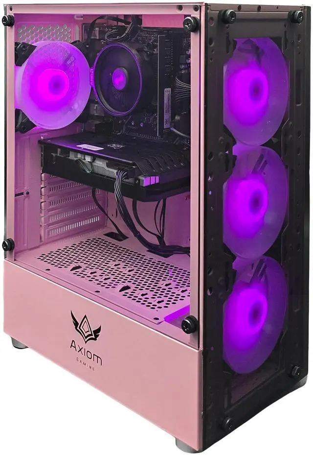 Main image of Axiom Gaming PC Rosequasar, AMD Ryzen 5 5500, 16GB RAM, 512GB SSD, NVIDIA GeForce RTX 3060 Mobile 6GB GDDR6, Wi-Fi, Windows 11 Home