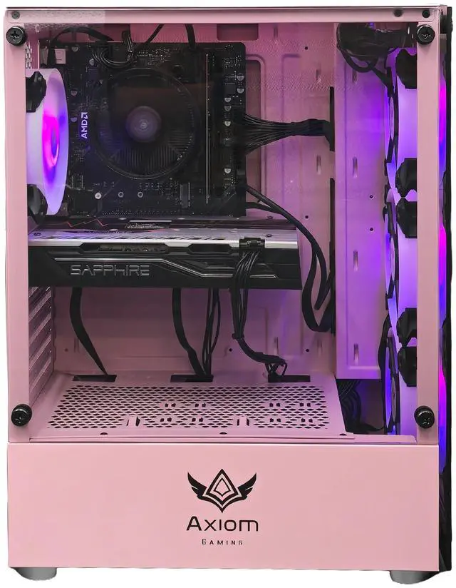 Alt view image 2 of 7 - Axiom Gaming PC Stardust, AMD Ryzen 5, 16GB RAM, 512GB SSD, AMD Radeon RX 580 8GB GDDR5, Wi-Fi, Windows 11 Home
