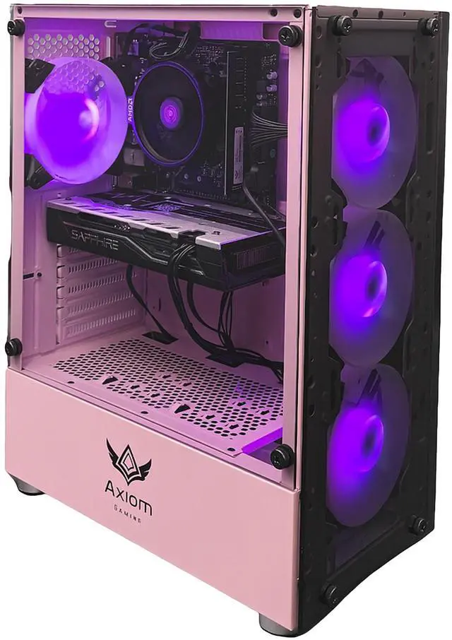 Alt view image 3 of 7 - Axiom Gaming PC Stardust, AMD Ryzen 5, 16GB RAM, 512GB SSD, AMD Radeon RX 580 8GB GDDR5, Wi-Fi, Windows 11 Home