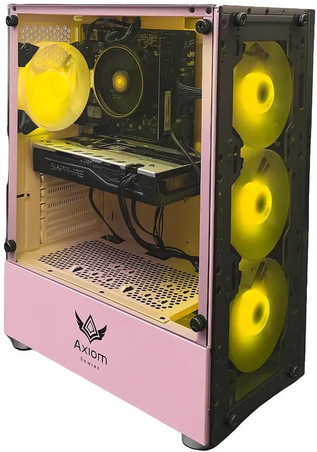 Alt view image 4 of 7 - Axiom Gaming PC Stardust, AMD Ryzen 5, 16GB RAM, 512GB SSD, AMD Radeon RX 580 8GB GDDR5, Wi-Fi, Windows 11 Home