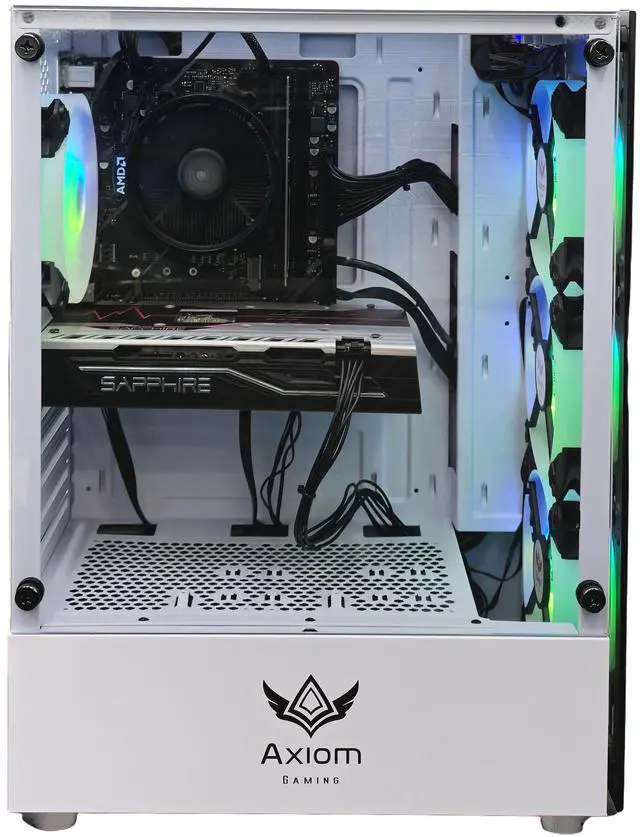 Alt view image 2 of 7 - Axiom Gaming PC Starlight, AMD Ryzen 5, 16GB RAM, 512GB SSD, AMD Radeon RX 580 8GB GDDR5, Wi-Fi, Windows 11 Home