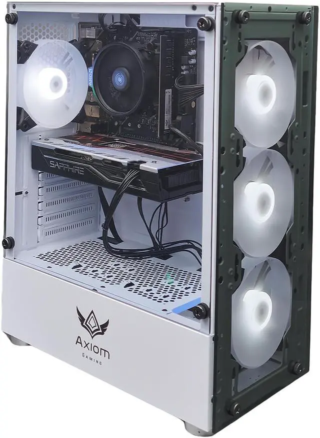 Alt view image 3 of 7 - Axiom Gaming PC Starlight, AMD Ryzen 5, 16GB RAM, 512GB SSD, AMD Radeon RX 580 8GB GDDR5, Wi-Fi, Windows 11 Home