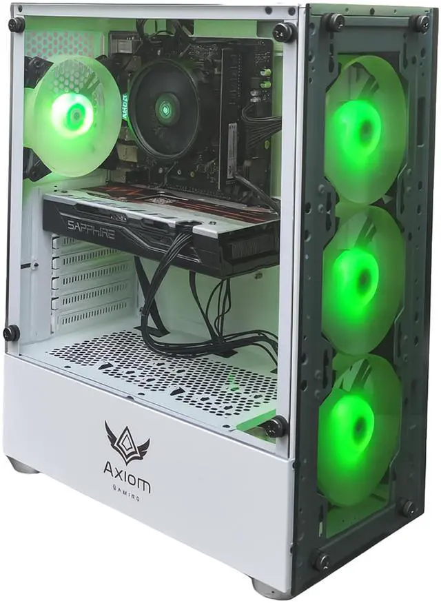 Alt view image 5 of 7 - Axiom Gaming PC Starlight, AMD Ryzen 5, 16GB RAM, 512GB SSD, AMD Radeon RX 580 8GB GDDR5, Wi-Fi, Windows 11 Home