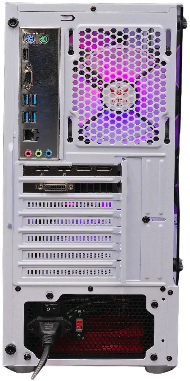 Alt view image 7 of 7 - Axiom Gaming PC Starlight, AMD Ryzen 5, 16GB RAM, 512GB SSD, AMD Radeon RX 580 8GB GDDR5, Wi-Fi, Windows 11 Home