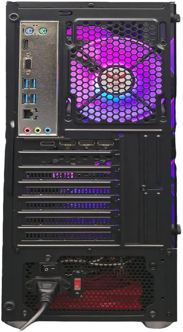 Alt view image 7 of 7 - Axiom Gaming PC Darkflow, AMD Ryzen 5 5500, 16GB RAM, 512GB SSD, NVIDIA GeForce RTX 3060 8GB GDDR6, Wi-Fi, Windows 11 Home