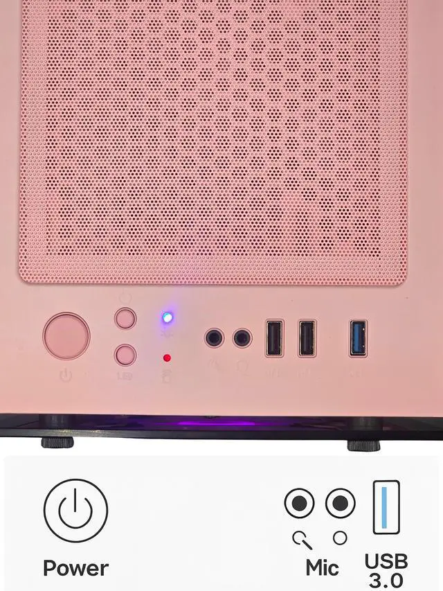 Alt view image 3 of 4 - Axiom Gaming PC Rosequasar, AMD Ryzen 5 5500, 16GB RAM, 512GB SSD, NVIDIA GeForce RTX 3060 Mobile 6GB GDDR6, Wi-Fi, Windows 11 Home