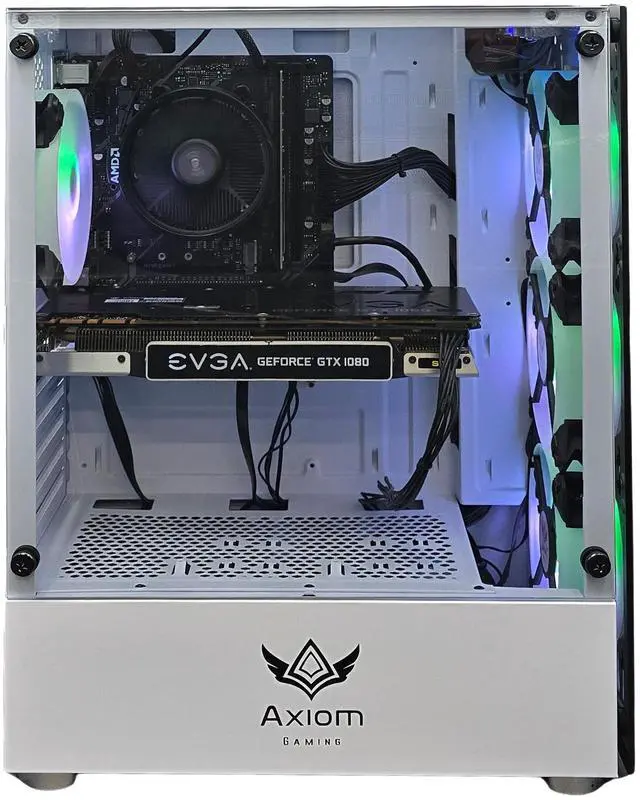 Alt view image 2 of 7 - Axiom Gaming PC Astrolight, AMD Ryzen 5, 16GB RAM, 512GB SSD, NVIDIA GeForce GTX 1080 8GB GDDR5X, Wi-Fi, Windows 11 Home