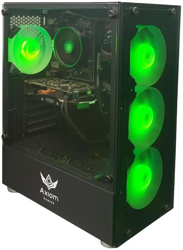 Alt view image 5 of 7 - Axiom Gaming PC Eclipse, AMD Ryzen 5, 16GB RAM, 512GB SSD, NVIDIA GeForce GTX 1060 6GB GDDR5, Wi-Fi, Windows 11 Home