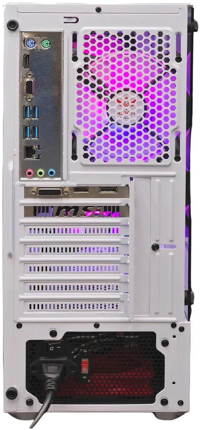 Alt view image 7 of 7 - Axiom Gaming PC Whiteflare, AMD Ryzen 5, 16GB RAM, 512GB SSD, NVIDIA GeForce GTX 1060 6GB GDDR5, Wi-Fi, Windows 11 Home