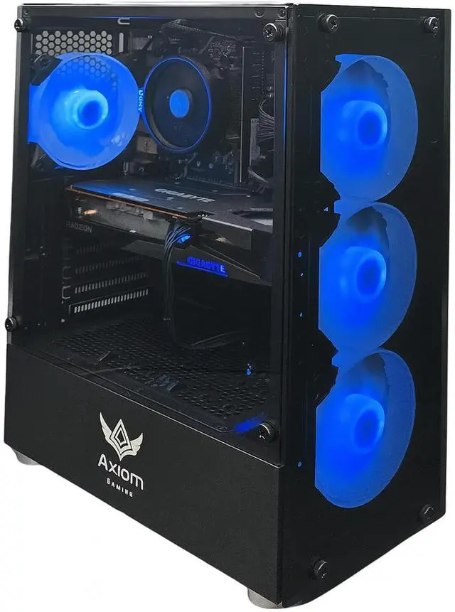 Alt view image 3 of 7 - Axiom Gaming PC Eventrift, AMD Ryzen 5 5500, 16GB RAM, 512GB SSD, AMD Radeon RX 6600 8GB GDDR6, Wi-Fi, Windows 11 Home