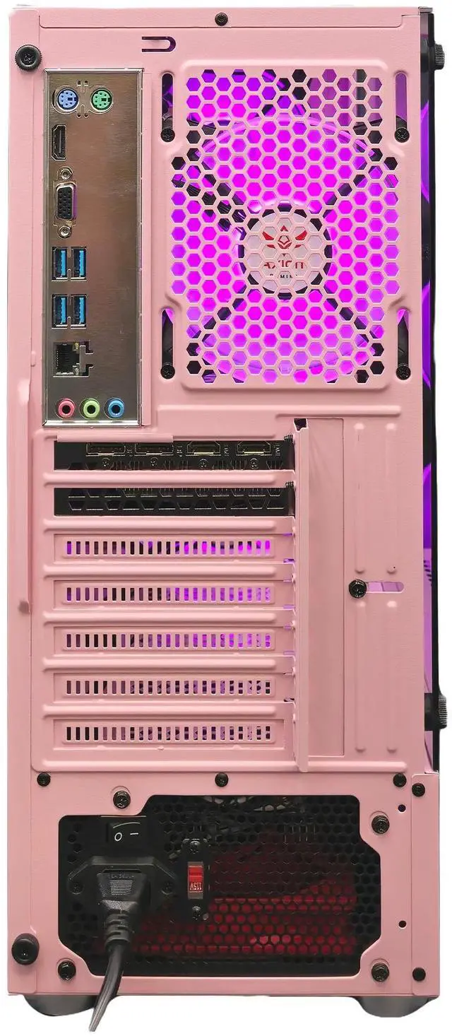 Alt view image 7 of 7 - Axiom Gaming PC Auralight, AMD Ryzen 5 5500, 16GB RAM, 512GB SSD, AMD Radeon RX 6600 8GB GDDR6, Wi-Fi, Windows 11 Home