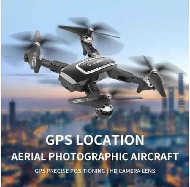 Alt view image 2 of 7 - 1080P Foldable FPV Drone GPS Positioning Aircraft Aerial Photography Quadcopter Altitude Hold RC Drone with 1080P Full HD Camera 2.4G WIFI Remote Control Headless Mode