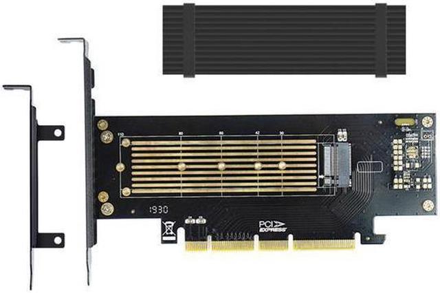 M.2 NVME to PCIe 3.0 x4 Adapter with Aluminum Heatsink Solution