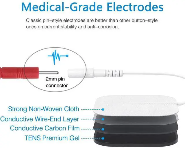 Alt view image 4 of 7 - JowTree TENS EMS Unit, FDA Cleared Electronic Muscle Stimulator for Pain Relief Therapy