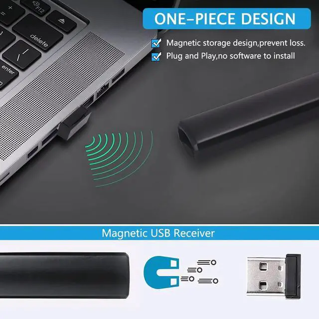 Alt view image 3 of 7 - ZIQIAN Presentation Clicker with Red Pointer for Cats, 328FEET USB Presentation Remote Control, Volume Control Hyperlink Wireless Presenter Remote, Slide PowerPoint Clicker for Mac/Win/Computer/Laptop