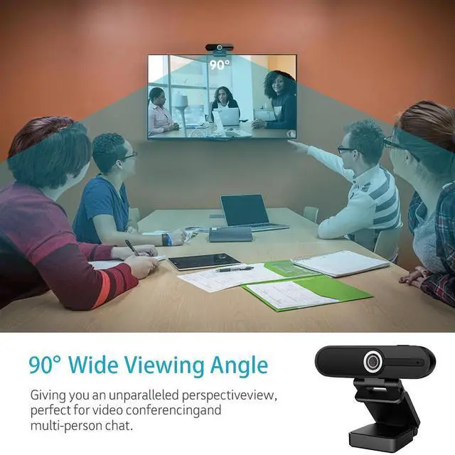 Alt view image 5 of 7 - HZQDLN 1080P Webcam with Microphone, Full HD Webcam, USB Desktop Laptop Computer Web Camera, Plug and Play for Windows Mac OS, Video Streaming, Calling, Conferencing, Online Teaching, Gaming, Switch 2