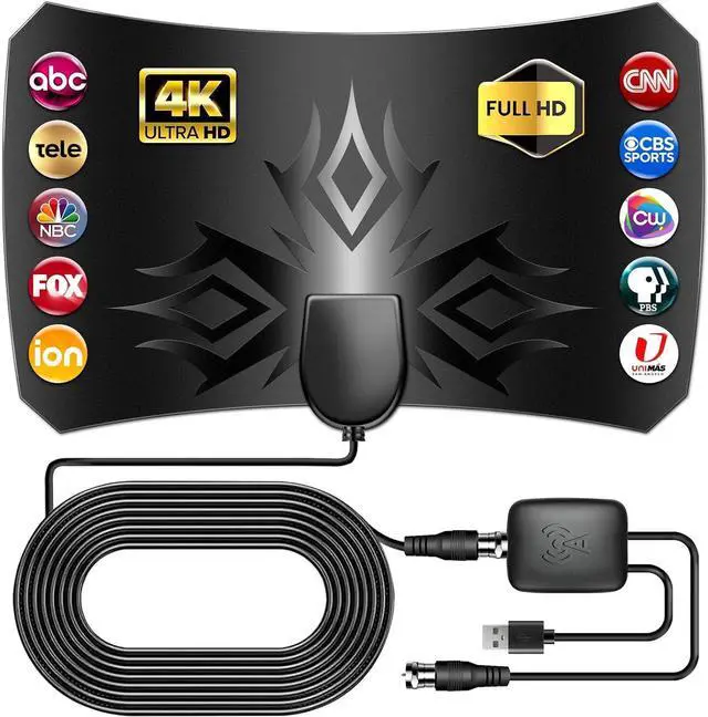 Main image of TV Antenna for Smart TV Indoor-Amplified HDTV Antenna with Magnetic Base, Long Range HD TV Antenna,Portable Digital TV Antenna for Local Channels, Support 4K 1080p Smart Television Antenna for TV