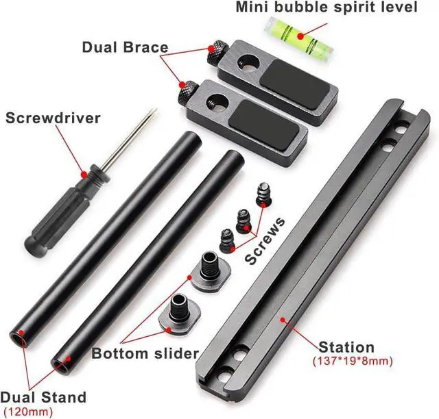 Alt view image 6 of 7 - Adiven High Performance GPU Support Bracket Dual Brace: Fan mounting Adjustable Aluminum Graphics Card GPU Sag Bracket Video Card Stand Holder Graphics Card Bracket, Support Big GPU - 128mm