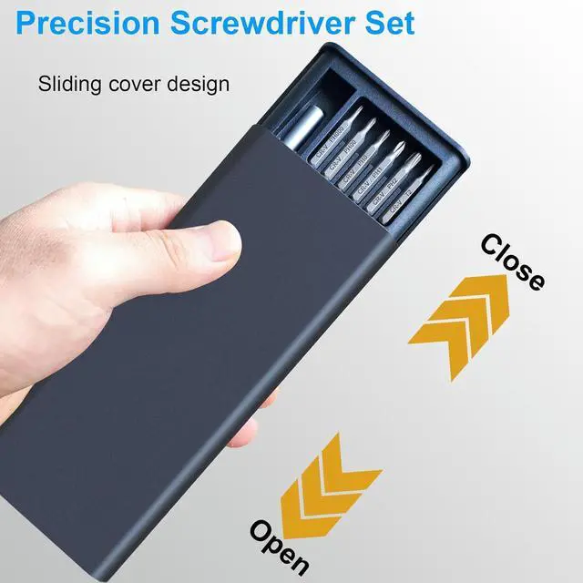 Alt view image 2 of 7 - Adiven Precision Screwdriver Set, 25 in 1 Mini Magnetic Small Screwdriver Set Case for PC, Eyeglasses, Computer, Electronic, Watch Repair Kit with Phillips and Star Tiny Screw Driver