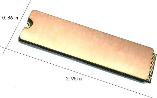 Alt view image 2 of 4 - Adiven 2 PCS Laptop NVMe M.2 Heatsink with Nano Thermal Pads,Heat Sink Copper for 2280 M2 SSD Laptop