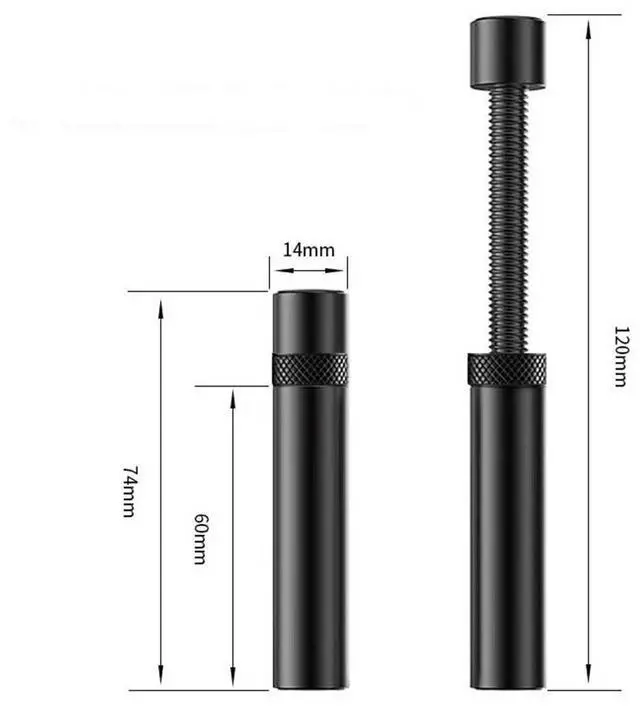 Alt view image 2 of 7 - GPU Support Bracket, Graphics Video Card Brace with Height Adjustable, Anti Sag Holder for Universal Graphics Card Sag, GPU Stand with Magnet and Rubber Pad (Black)
