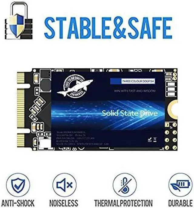 Main image of Dogfish M.2 2242 SSD 1TB 3D NAND QLC SATA III 6 Gb/s, Internal Solid State Drive - Compatible with Desktop PC Laptop (M.2 2242 1TB)