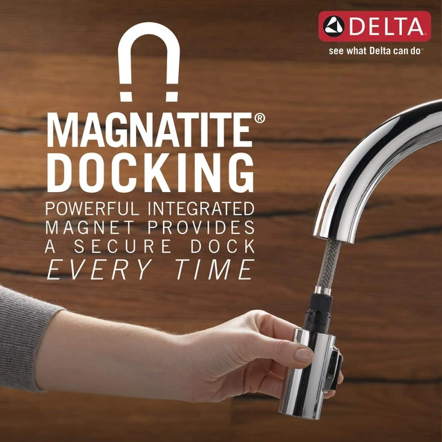 Alt view image 6 of 6 - Delta Faucet Lenta Matte Black Kitchen Faucet Touch, Touch Kitchen Faucets with Pull Down Sprayer, Kitchen Sink Faucet, Kitchen Faucet Black, Touch2O Technology, Matte Black 19802TZ-BL-DST