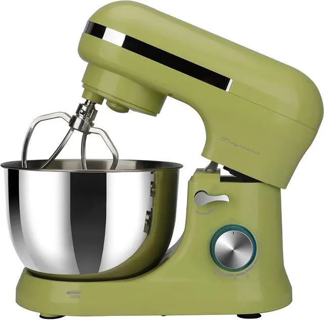 Alt view image 4 of 13 - Frigidaire Electric Stand Mixer, 4.75 Quart / 4.5L, 8 Speeds with Whisk, Dough Hook, Flat Beater Attachments, Splash Guard (BUTTERFLY)