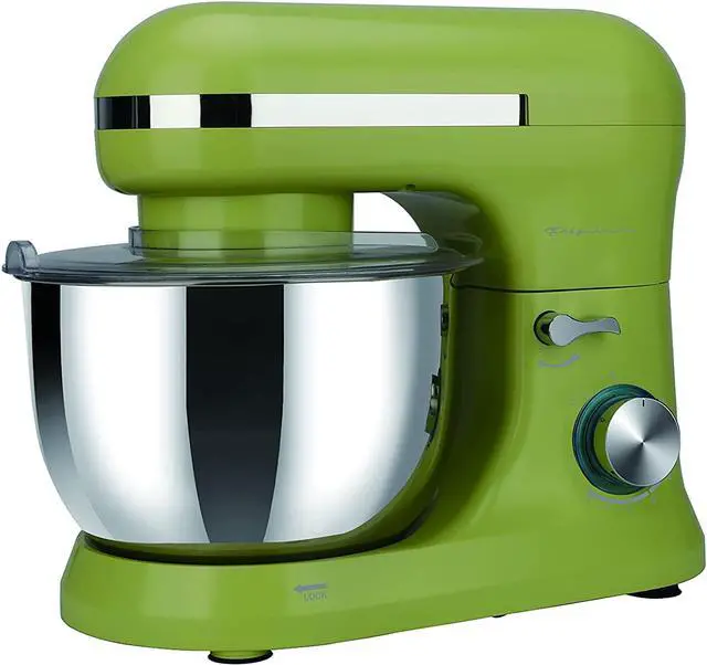 Alt view image 5 of 13 - Frigidaire Electric Stand Mixer, 4.75 Quart / 4.5L, 8 Speeds with Whisk, Dough Hook, Flat Beater Attachments, Splash Guard (BUTTERFLY)