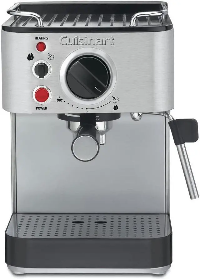 Alt view image 2 of 7 - Cuisinart EM-100NP1 1.66 Quart Maker Espresso Machine, Stainless Steel, Manual