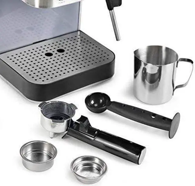 Alt view image 5 of 7 - Cuisinart EM-100NP1 1.66 Quart Maker Espresso Machine, Stainless Steel, Manual