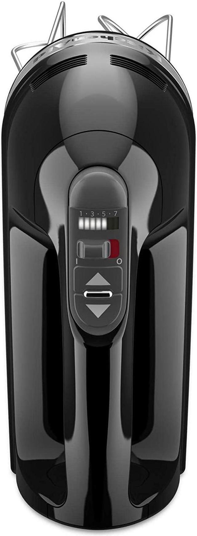 Alt view image 3 of 7 - KitchenAid KHM7210OB 7-Speed Digital Hand Mixer with Turbo Beater II Accessories and Pro Whisk - Onyx Black